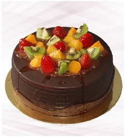 2-3 Kişilik Hasbahçe Karışık Meyveli Yumuşacık Yaş Pasta