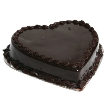 6-9 Kişilik Çikolatalı Kalp Şeklinde Şık Kutlama Pasta Keyfi